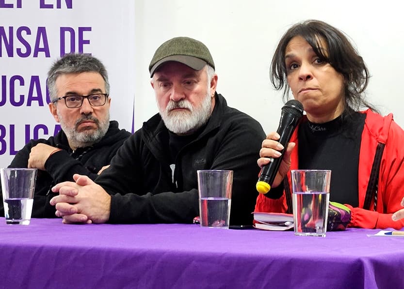 Conferencia de prensa de Sergio Maldonado y Verónica Heredia junto a SUTEF